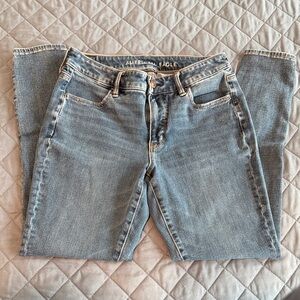 American Eagle Outfitters Women's Light Blue Skinny Jeans